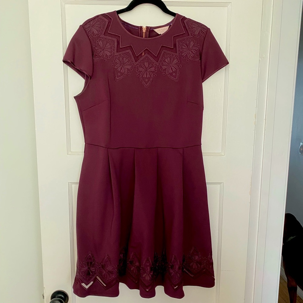 Ted Baker Burgundy Dress